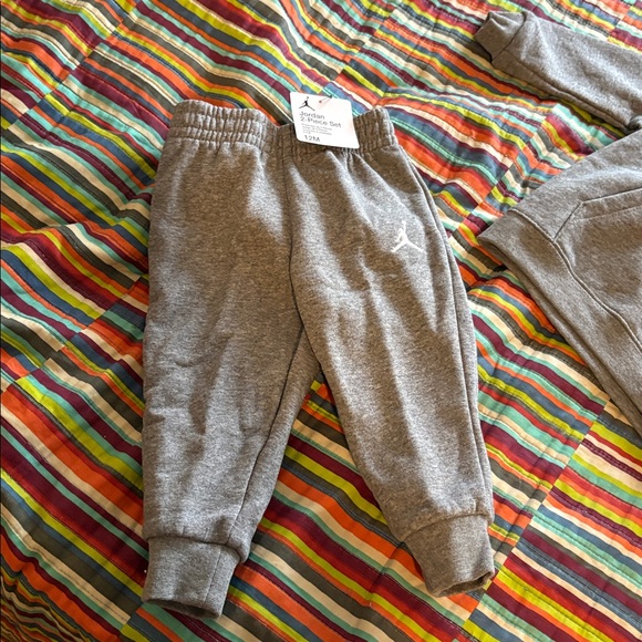 Jordan Kids Sweatpants & Hoodie Set carbon heather size 12 months new tags - Picture 8 of 15